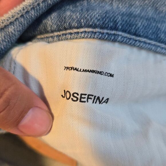 7 for all Mankind LUXE VINTAGE JOSEFINA JEANS Sz 29 Light Wash - Picture 10 of 16